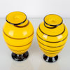MATS ANDERSSON, 2 st, vaser, glas, Johansfors glasbruk, signerade
