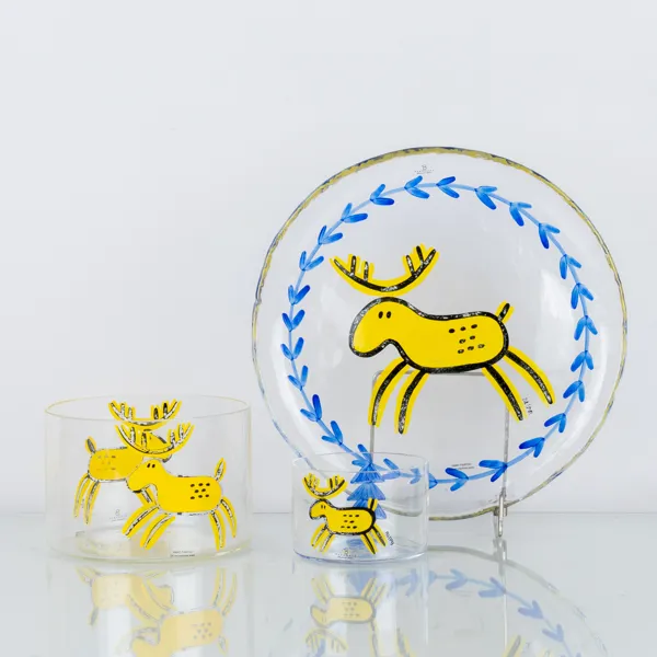BENGT LINDBERG, 3 del, glas, Bergdala glasbruk
