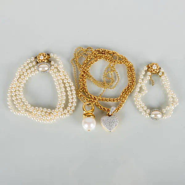 COLLIER OCH ARMBAND, 4 del, bijouteri, 1900-/2000-tal
