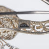 ARMBAND OCH BROSCHER, 3 del, silver, filigranarbete, sannolikt 1900-talets första hälft 