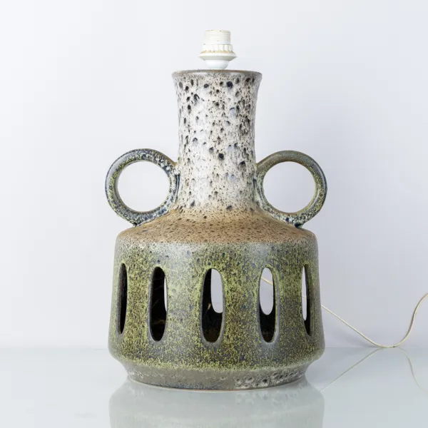 BORDSLAMPA, stengods, Tyskland, 1900-talets andra hälft, större modell