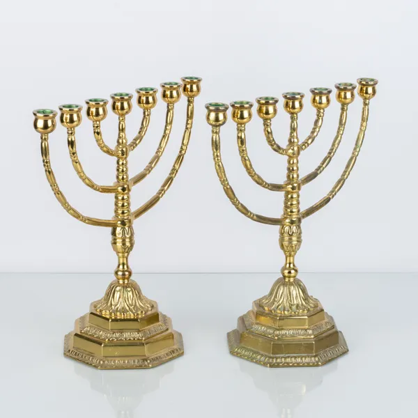 KANDELABRAR, 2 st, malm, 1900-tal