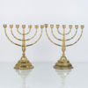 KANDELABRAR, 2 st, malm, 1900-tal