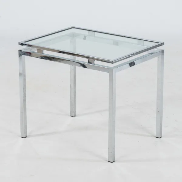 SIDOBORD, kromad metall, 1970-/80-tal