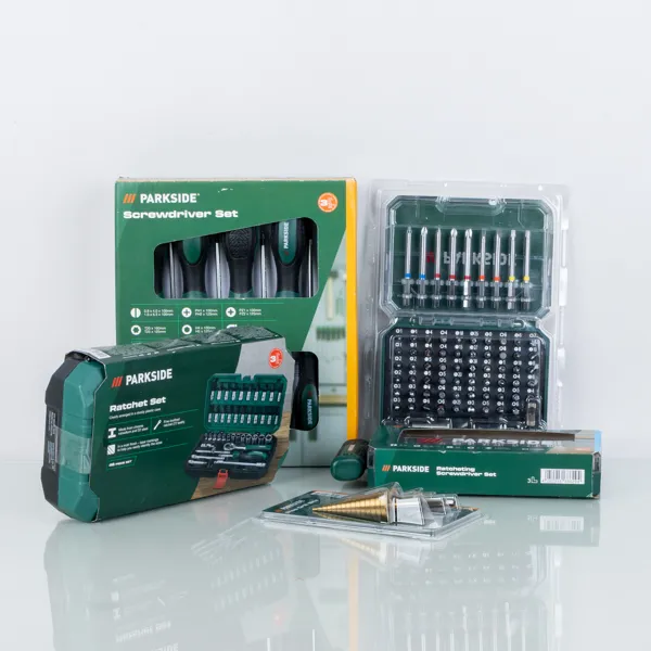 SAMLING VERKTYG, 5 olika set, Parkside