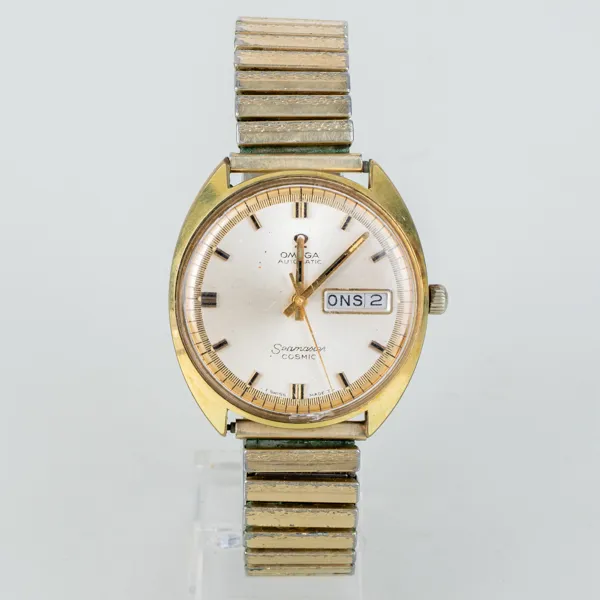 ARMBANDSUR, Omega, gulddoublé, Seamaster Cosmic, automatiskt urverk, 1960-/70-tal