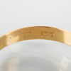 RING, 18k guld, med syntetiska stenar, sannolikt 1900-talets mitt
