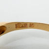 RING, 18k guld, med blå och vita stenar, 1900-talets mitt, svenska stämplar CFG