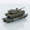 MÄRKLIN, 4 del, Wagenset bundeswehr leopard, 48720