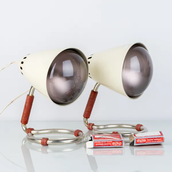 SOLLAMPOR, 1 par, metall, Osram, 1900-talets mitt 