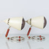 SOLLAMPOR, 1 par, metall, Osram, 1900-talets mitt 