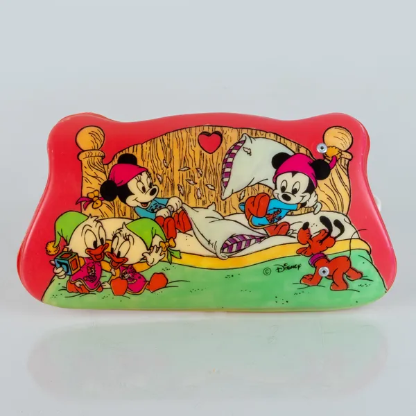 VÄGGLAMPA, plast, motiv från Disney, sannolikt 1970-/80-tal