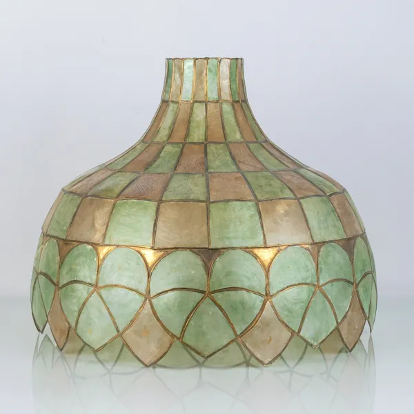 LAMPSKÄRM, snäckskal, tiffanystil, 1900-tal