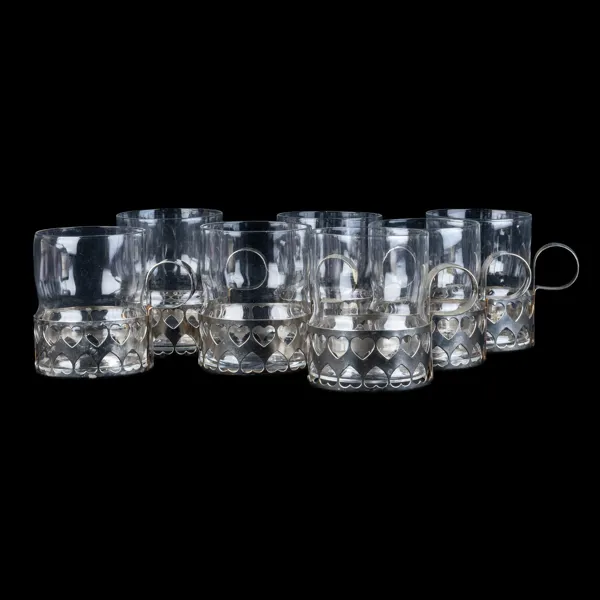 TEMUGGAR, 7 st, glas, Reijmyre glasbruk, 1970-/80-tal