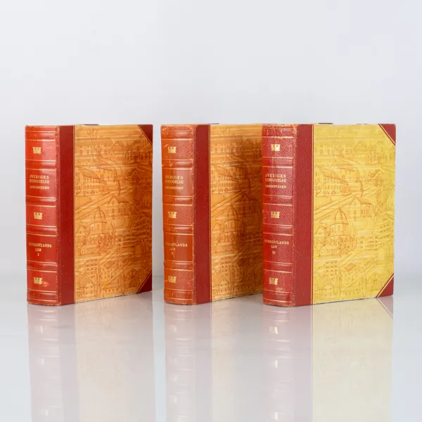 BÖCKER, 3 vol, Sveriges bebyggelse landsbygden, Östergötland, Bokförlaget Hermes AB