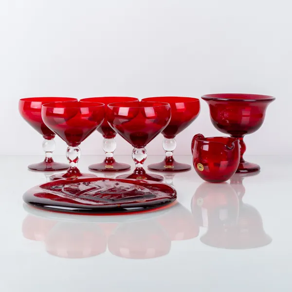 GLASFÖREMÅL, 9 del, glas, Reijmyre glasbruk, 1900-talets andra hälft