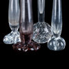 ORKIDÉVASER, 4 st, glas, 1900-talets mitt