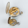FICKUR, 2 st, silver, med fickursställ, 1900-talets första hälft