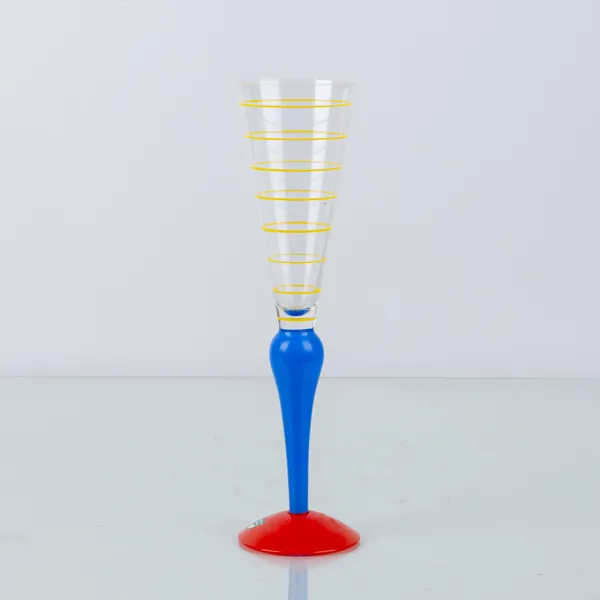 ANNE NILSSON, champagnestrut, glas, "Clown", Orrefors