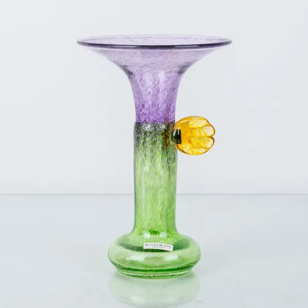 BERTIL VALLIEN, vas, glas, "Windpipe", Kosta Boda