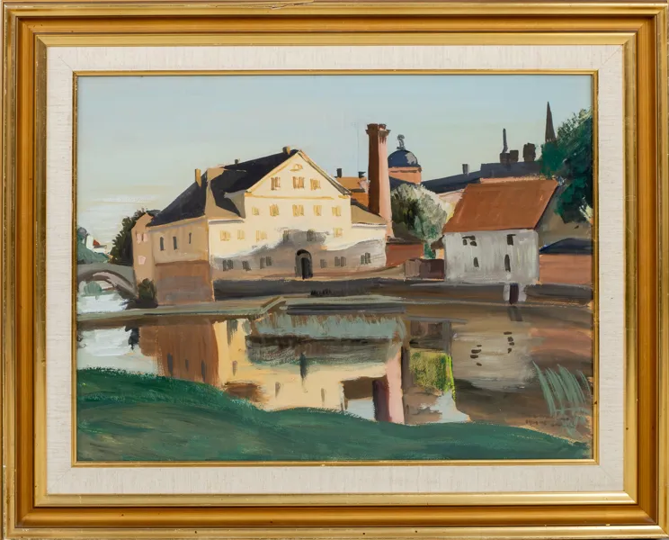 ELLIS WALLIN (1888–1972), akvarell, signerad