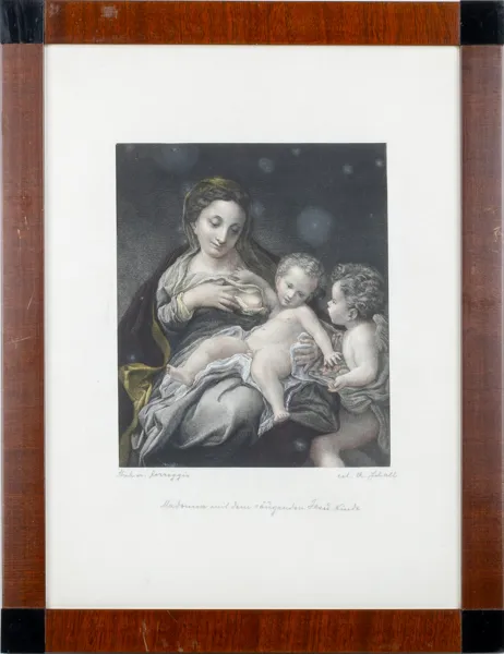 TAVELSVIT, 5 st, kolorerade tryck, 1800-tal