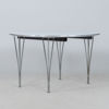 BRUNO MATHSSON OCH PIET HEIN, matbord, "Superellips", Fritz Hansen, Danmark