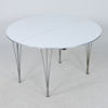 BRUNO MATHSSON OCH PIET HEIN, matbord, "Superellips", Fritz Hansen, Danmark