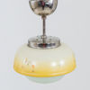 TAKLAMPA, glas och kromad metall, 1930-/40-tal