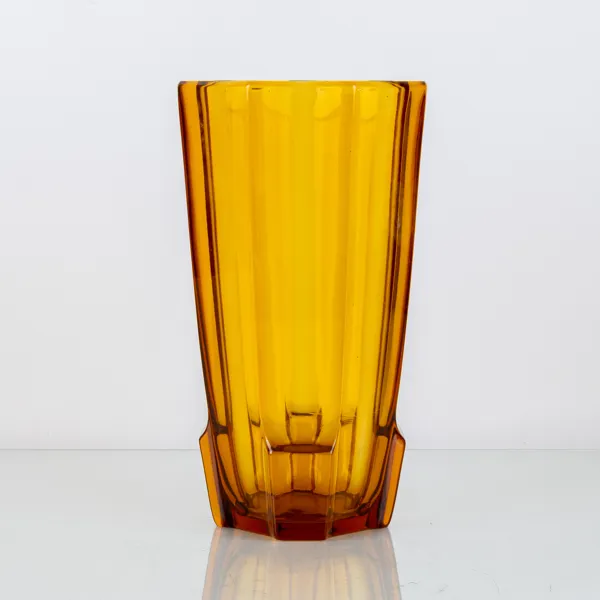JOSEF HOFFMANN, möjligen, vas, glas, art déco, för Moser, tidigt 1900-tal
