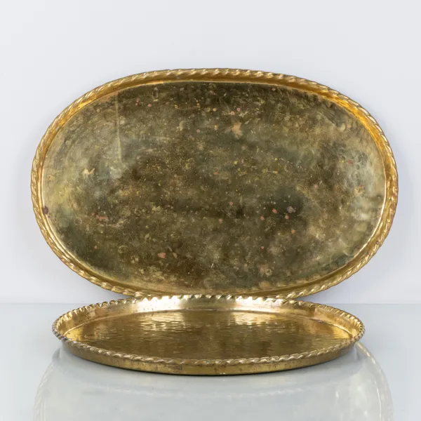 BRICKOR, 2 st, mässing, handarbete, 1900-talets mitt