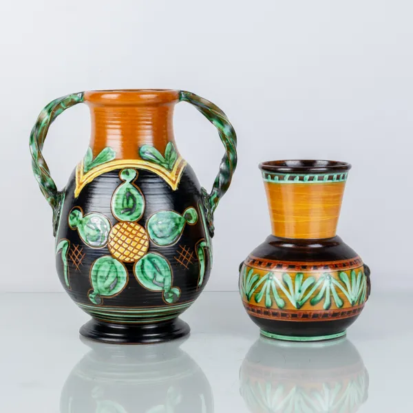 VASER, 2 st, lergods, Ekeby, 1900-talets mitt