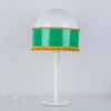 UNO KRISTIANSSON, bordslampa, vitlackerat trä, nr 1221.45, Luxus Vittsjö Bjärnum, 1960-/70-tal