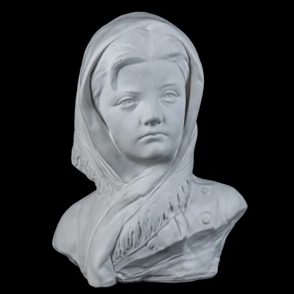 FIGUR, bemålad stenmassa, sannolikt 1900-talets första hälft