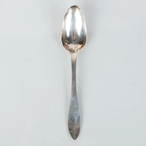 JOHAN PETTER GRÖNVALL, matsked, silver, Stockholm 1826