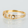 RING OCH ÖRHÄNGEN, 1 par, 18k guld