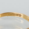 RING OCH ÖRHÄNGEN, 1 par, 18k guld