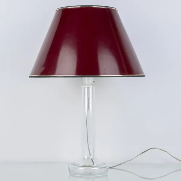 BORDSLAMPA, glas, 1900-talets mitt