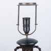 BORDSLAMPSFOT, brons, Kina, 1800-/1900-tal