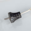 BORDSLAMPSFOT, brons, Kina, 1800-/1900-tal