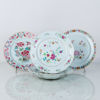 TALLRIKAR, 4 st, porslin, Kina, famille rose, Qianlong (1736-1795)