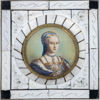 MINIATYRMÅLNING, olja på papp, 1800-tal, otydligt signerad
