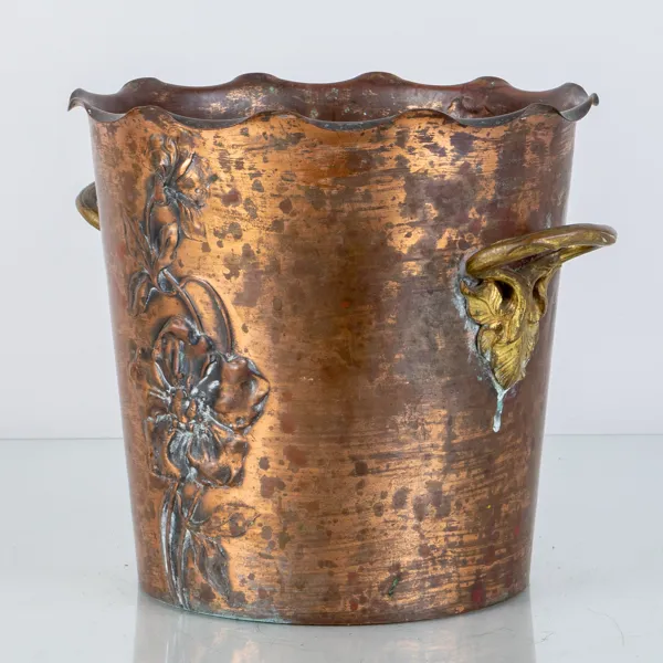 CHAMPAGNEKYLARE, koppar och mässing, 1800-/1900-tal