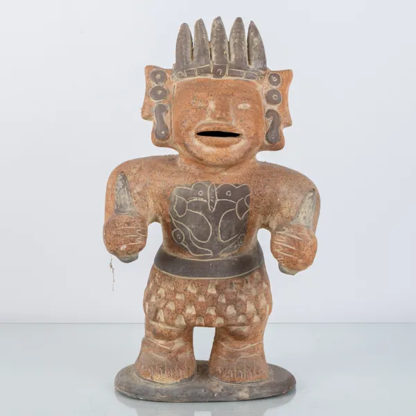 FIGUR, lergods, asiatisk