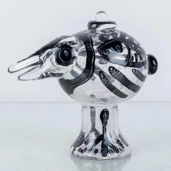 MILAN VOBRUBA (1934-2016), skulptur, glas, signerad och daterad -07