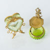 FICKURSSTÄLL, 2 st, mässing och glas, 1800-/1900-tal