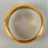 RING, 23k guld, med tre diamanter, svenska stämplar