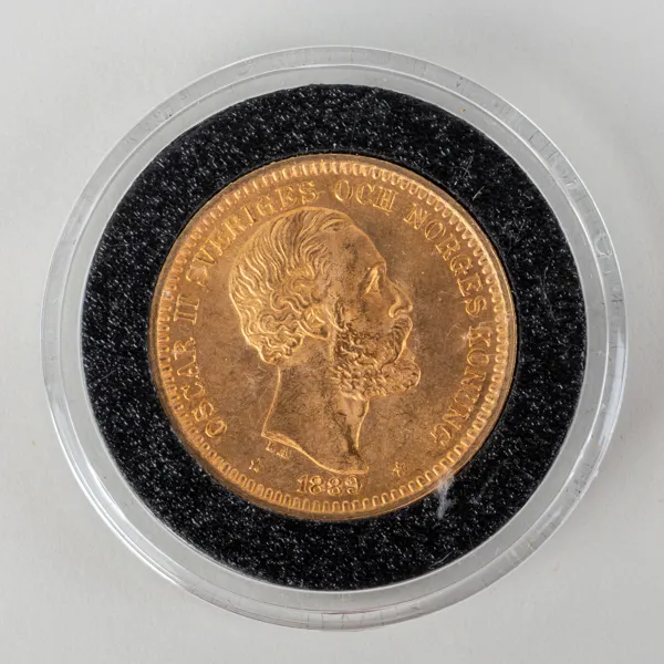  GULDMYNT, 20 kr, Oscar II, 1889