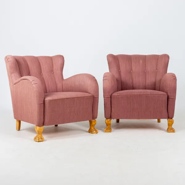 FÅTÖLJER, 1 par, Swedish modern, 1930-/40-tal