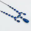 COLLIER, silver och lapis lazuli, 1900-talets första hälft
